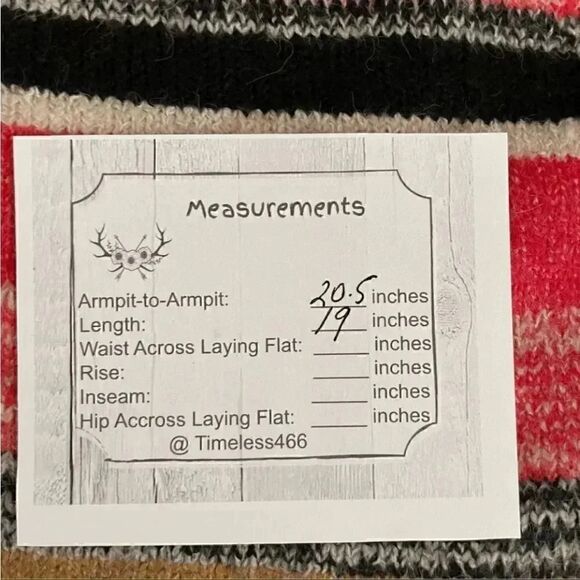 BP BLACK MARL STRIPE Button Down Red Black V-Neck Crop Cardigan Sweater XS - Picture 14 of 16